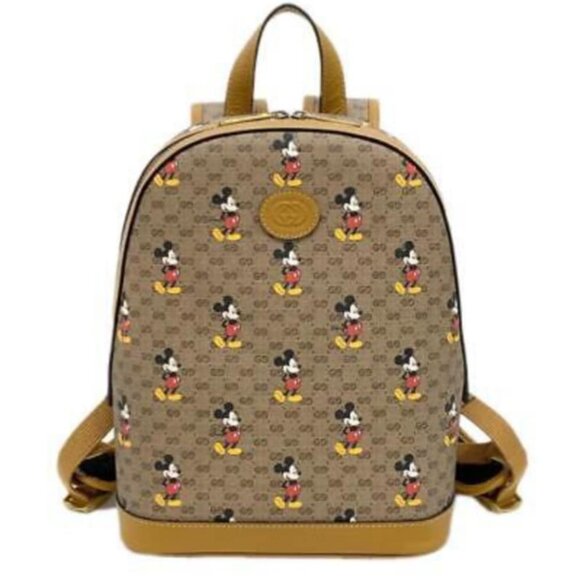 Gucci Disney Leather Backpack 899-011725 - Picture 1 of 15